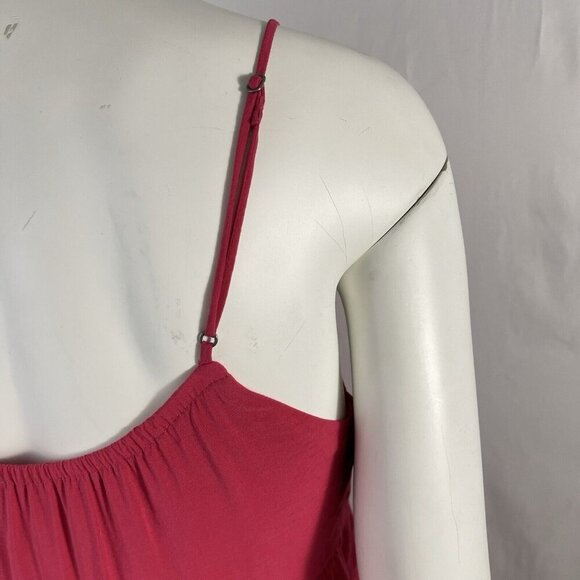 Abercrombie & Fitch Tiered Trapeze Midi Dress Pockets Size Small Cherry Summer - Picture 9 of 16